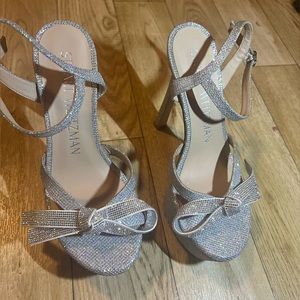 STUART WEITZMAN Mega Bow Platform Sandals size 7.5